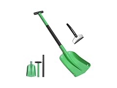 VOLTASK 31'' Compact Snow Shovel with Ice Scraper