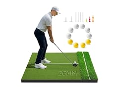 Golfguru 5x4ft Golf Mat with 26mm Dual Turf