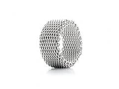 Sterling Silver Mesh Ring- Pick Size