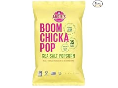 BOOMCHICKAPOP Sea Salt Popcorn 4.4 oz 4 Pack