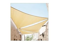 ColourTree 8' x 8' x 8' Sand Beige Sun Shade Sail Triangle
