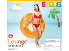 Intex Sit 'n Lounge Inflatable Pool Float, 47" Diameter, for Ages 8+, 1 Pack (Colors May Vary)
