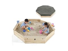 Plum Wooden Large Sandbox with Cover