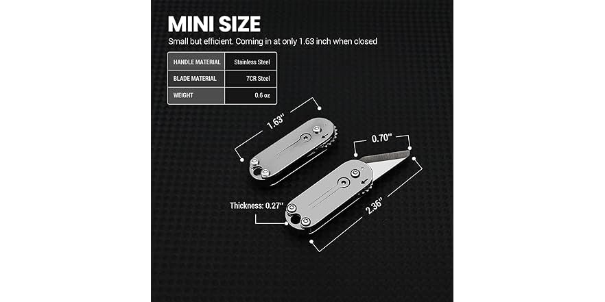 FUNBRO Small Pocket Knife 2 Pack