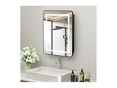 ROOMTEC Lighted Medicine Cabinet with Mirror