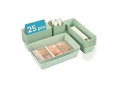 Vtopmart Sage Green 25 PCS Plastic Drawer Organizer
