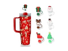 Christmas Straw Covers Cap Toppers