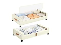 Beige Under the Bed Storage 2 Pack