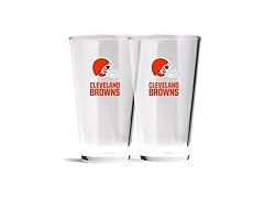 BROWNS Glass Beer Pint 2pk