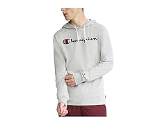 Champion Mens (L) Pullover T-Shirt Hoodie Grey