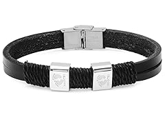 Hang Ten Leather Bracelet With Logo