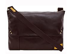 Dylan Trendy Unlined Messenger Bag Brown