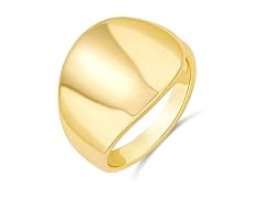 Amazon Essential Gold Signet Ring (sz 9)