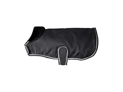 Pet Passion Breeze II Dog Raincoat, Black, Small