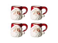 Cosmos Gifts Ceramic Classic Santa Heads Mugs