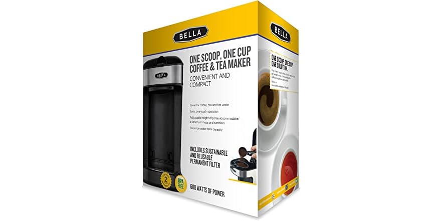 Bella One Scoop One Cup Coffee Maker