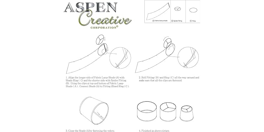 Aspen Creative 38871-2 Set Of 2 Drum UNO Lamp Shades – 16" X 16" X 9", Oatmeal Linen, Clips-On Design For Table Lamps