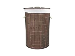 Home Basics Foldable Bamboo Laundry Basket 