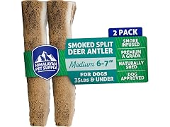 Himalayan Dog Chew Smoked Deer Antlers – Long-Lasting 2Pk