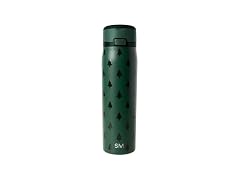 Simple Modern Christmas Water Bottle with Straw & Handle | 24oz | Trees