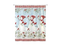 Avanti Linens - Christmas Fabric Shower Curtain