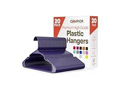 Purple Plastic Hangers 20 Pack