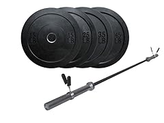 Lifeline Olympic Bar and Bumper Plates