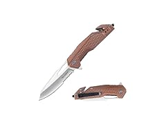 8" Tactical Folding Knife Brown
