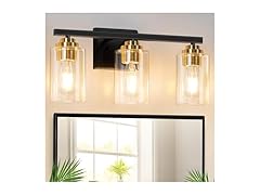 VerRon 3-Light Bathroom Light Fixtures, 19"
