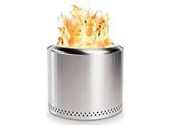 Red Mountain Valley 19'' Portable Wood Burning Smokeless Fire Pit, Silver