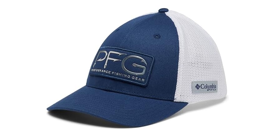 Columbia Unisex PFG Fischflagge Cap - Netzstoff, Schnappverschluss, Belüftet, Für Angler & Outdoor