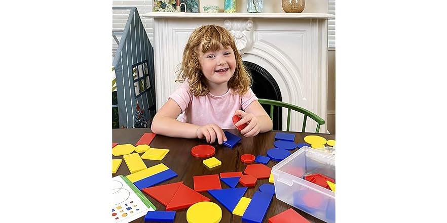 Extribute Math Kids First Math: Attribute Blocks Math Kit