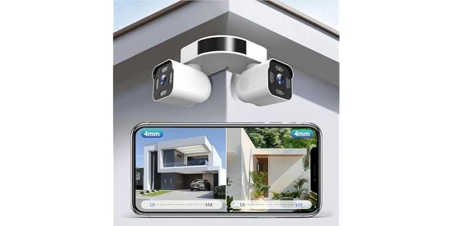 Xparkin Dual Lens Outdoor Cameras | 2.5/5K