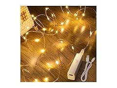 Lakumu Rechargeable Fairy Lights Battery Operated, LED