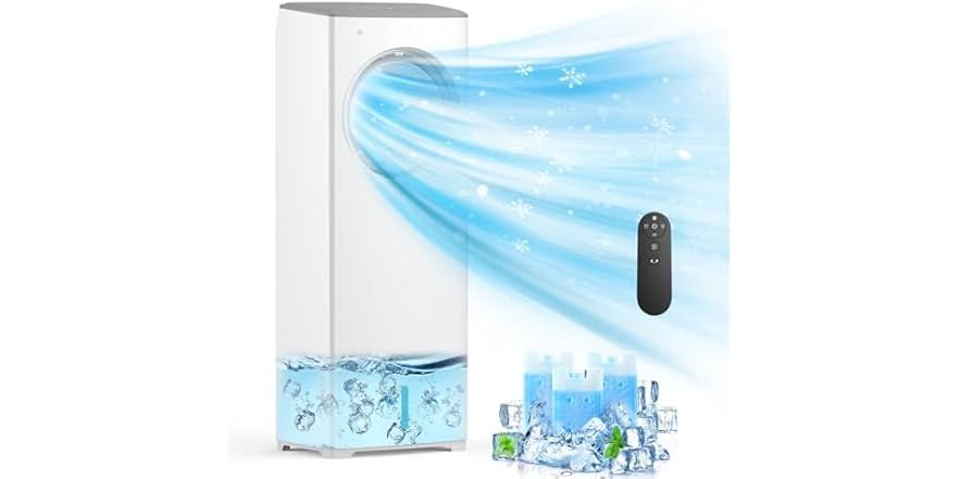 EFFANCOL Evaporative Air Cooler, 3-in-1 Swamp Cooler