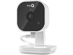 (NEW) Chamberlain myQ Indoor Plug-in Security 2K Smart Wi-Fi Camera (Gen 2)
