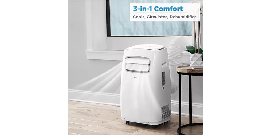 Midea Smart Portable Air Conditioner – Powerful 10,000 BTU Cooling Refurb - Image 3