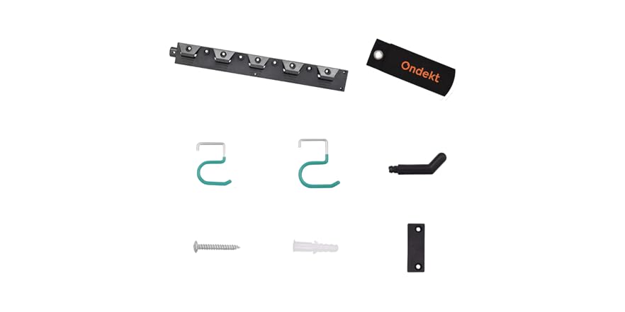 Ondekt 64" Garage Tool Rack – Wall Mount Organizer with Hooks (YDF-5004) - Image 2