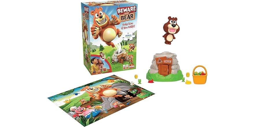 Beware of The Bear Game with Puzzle