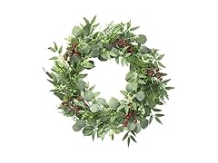 Softflame Artificial Eucalyptus Wreath, 24"