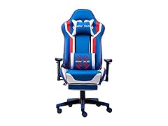 Gaming Chair High-Back - Red/White/Blue