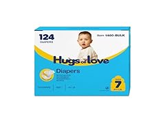 Dynarex Hugs-of-Love Diapers Size 7 124ct