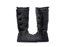 MUK LUKS Malena Speckled Boot, Black