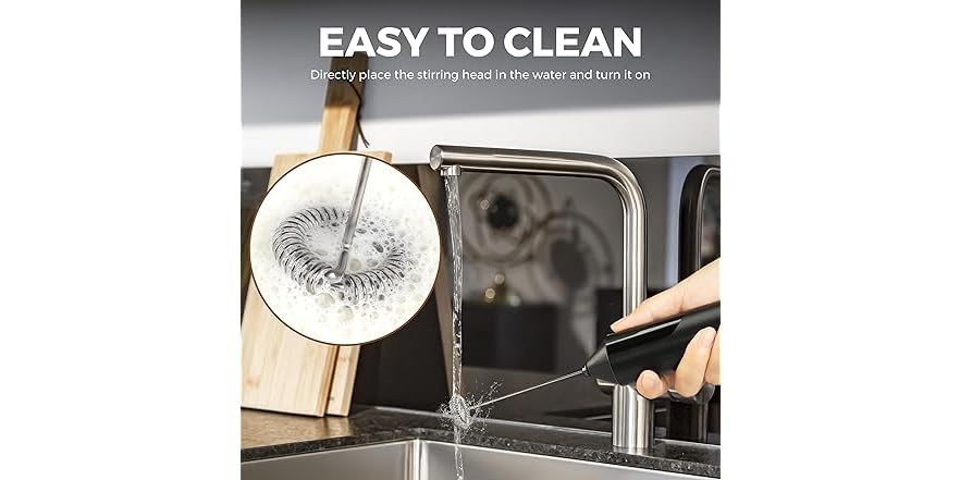 HealSmart Handheld Milk Frother – Electric Foam Maker for Coffee & More - Image 5