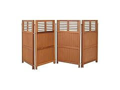 Sunnydaze LAM-683 Privacy Screen Fence 44"- Brown