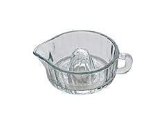Creative Co-Op 10-Ounce Pressed Glass Juicer with Handle