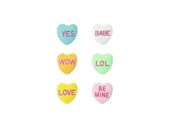 Betsey Johnson Sweetheart 6 Stud Set