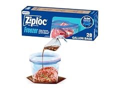 Ziploc Gallon Freezer Bags Food Storage Stand Up