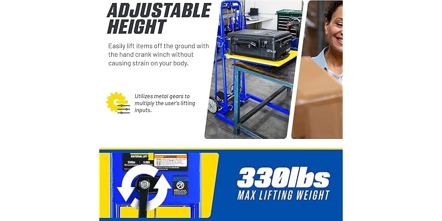 Goodyear Material Lift Winch Stacker - 330 Lbs