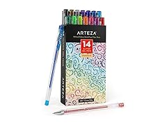 ARTEZA Glitter Gel Pens, Set of 14